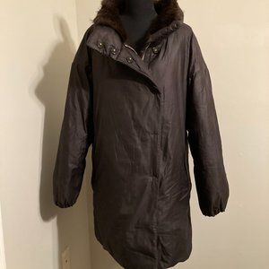 Coach Dark Brown Puffer Jacket